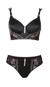 Patera Collection - satin and lace bras and briefs