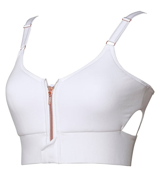 Side view of Casey restorative bra (organic cotton)