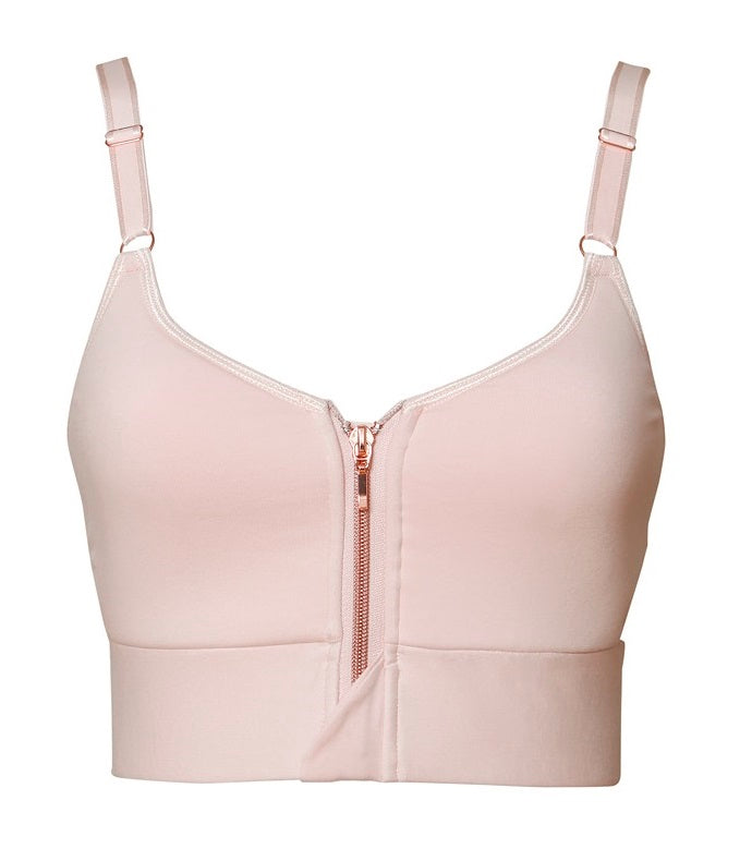 Front view of Casey restorative bra (organic cotton)