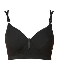 Front view of Silesia comfort wire free bra (organic cotton)